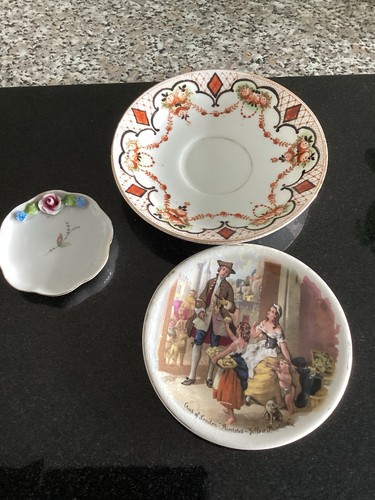 Trio china plates small - of,