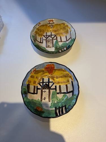 Two hancock ivory ware bowls - ivory,